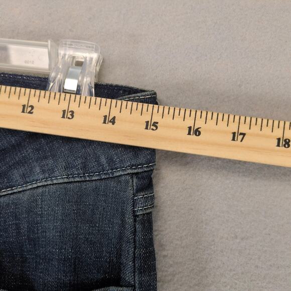 Wrangler Boot Cut Jeans Juniors 7 30x32" Dark Wash Stretch Denim Western Casual - Picture 6 of 10